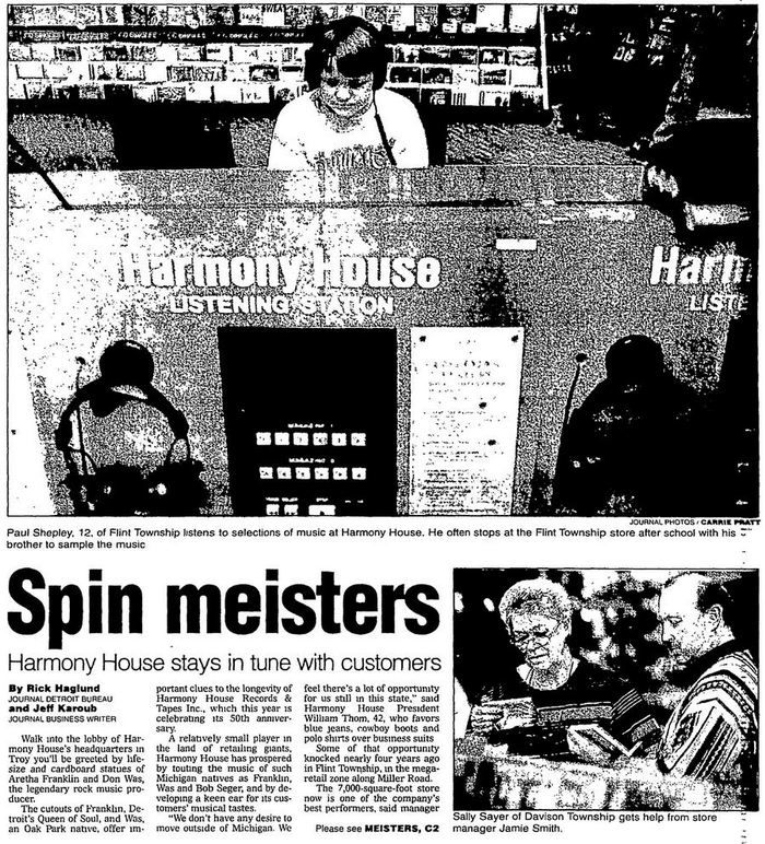 Harmony House Records and Tapes - Flint Journal 1997 (newer photo)